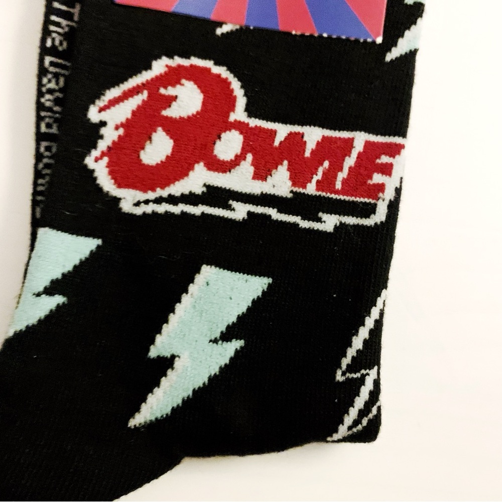 David Bowie Novelty Printed Ankle Socks OS Adult Official Band Merchandise - Picture 2 of 4